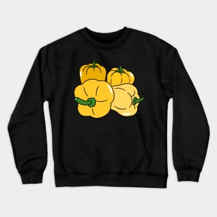 Four Yellow Bell Peppers Crewneck Sweatshirt